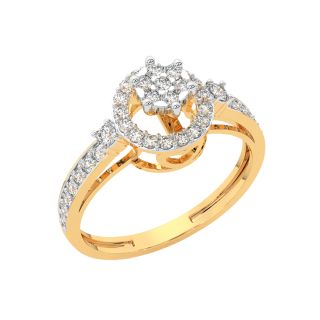 Lucy Round Diamond Engagement Ring